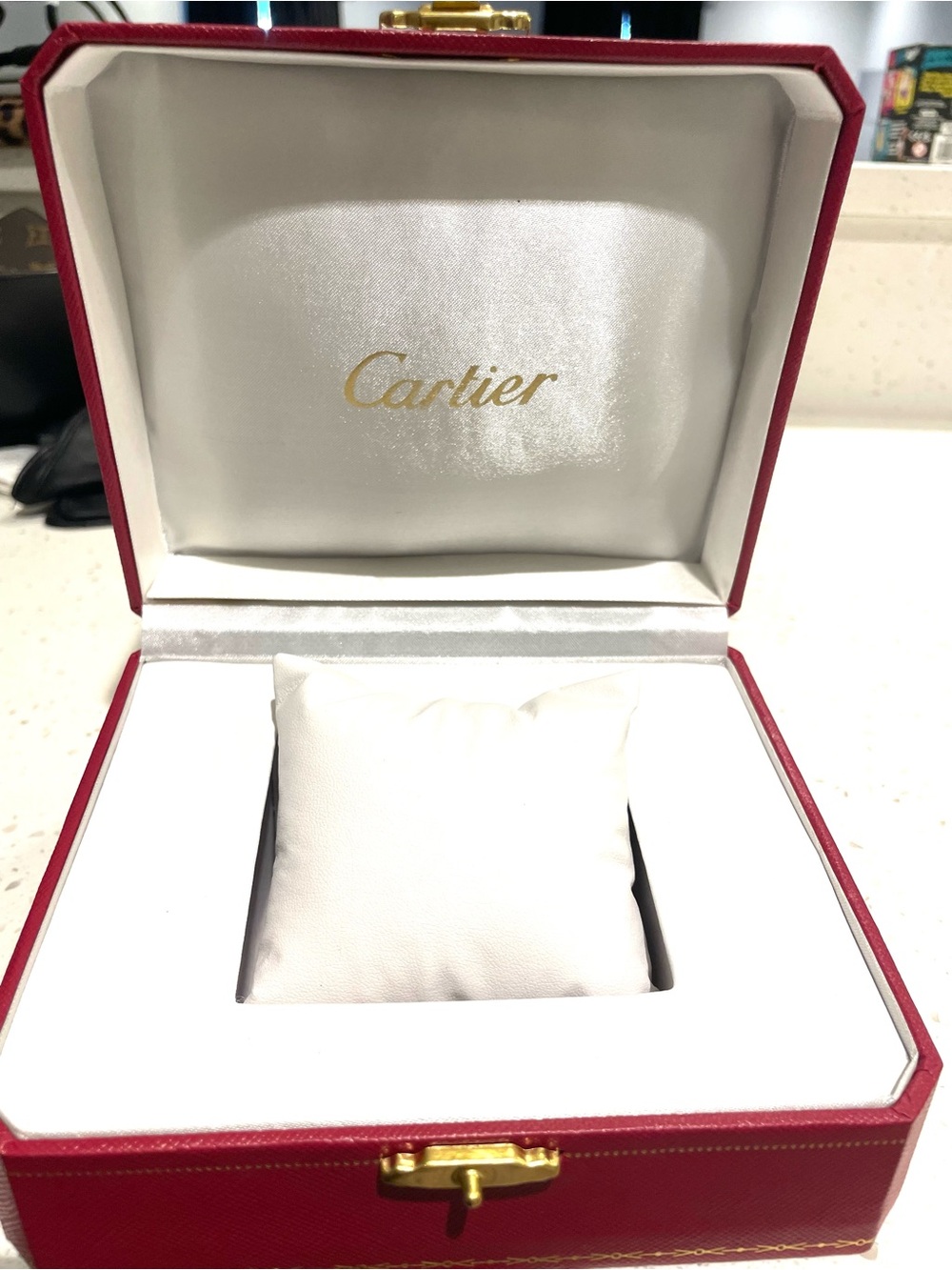 CARTIER WATCH BOX & MANUAL PERFECT CONDITION